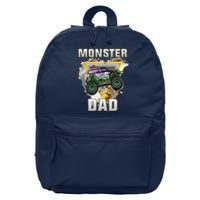 Monster Truck Dad Monster Truck Are My Jam Truck Lovers 16 in Basic Backpack