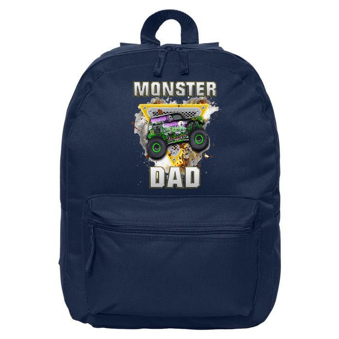 Monster Truck Dad Monster Truck Are My Jam Truck Lovers 16 in Basic Backpack