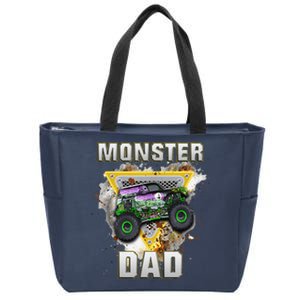 Monster Truck Dad Monster Truck Are My Jam Truck Lovers Zip Tote Bag