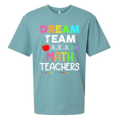 Math Teachers Dream Team Aka Math Teachers Back To School Sueded Cloud Jersey T-Shirt