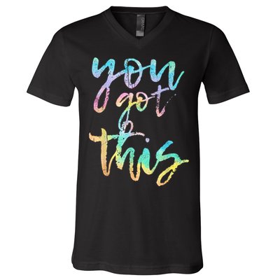 Motivational Testing Day Teacher You Got This Rock The Test V-Neck T-Shirt
