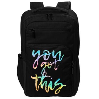Motivational Testing Day Teacher You Got This Rock The Test Impact Tech Backpack
