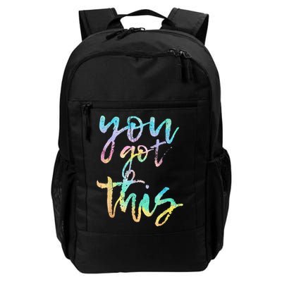 Motivational Testing Day Teacher You Got This Rock The Test Backpack