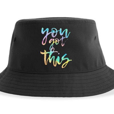Motivational Testing Day Teacher You Got This Rock The Test Sustainable Bucket Hat