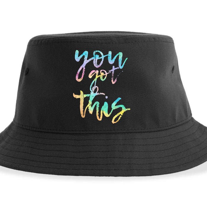 Motivational Testing Day Teacher You Got This Rock The Test Sustainable Bucket Hat