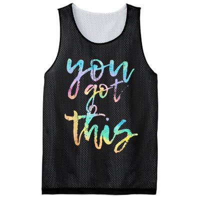 Motivational Testing Day Teacher You Got This Rock The Test Mesh Reversible Basketball Jersey Tank