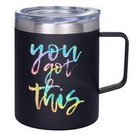 Motivational Testing Day Teacher You Got This Rock The Test 12oz Stainless Steel Coffee Mug