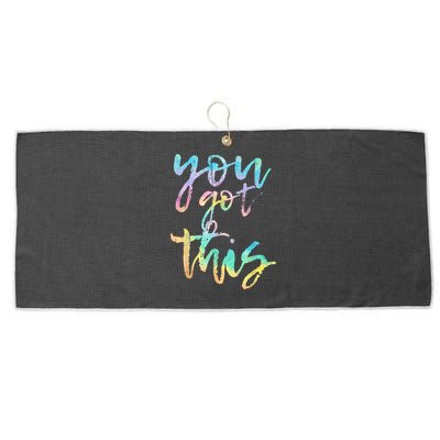Motivational Testing Day Teacher You Got This Rock The Test Large Microfiber Waffle Golf Towel