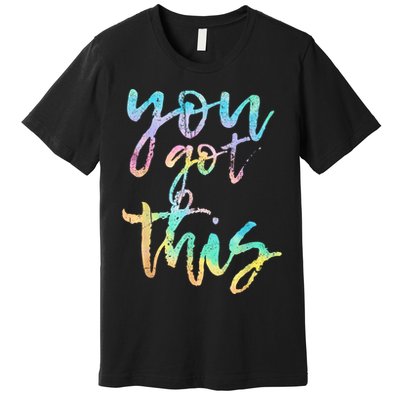 Motivational Testing Day Teacher You Got This Rock The Test Premium T-Shirt