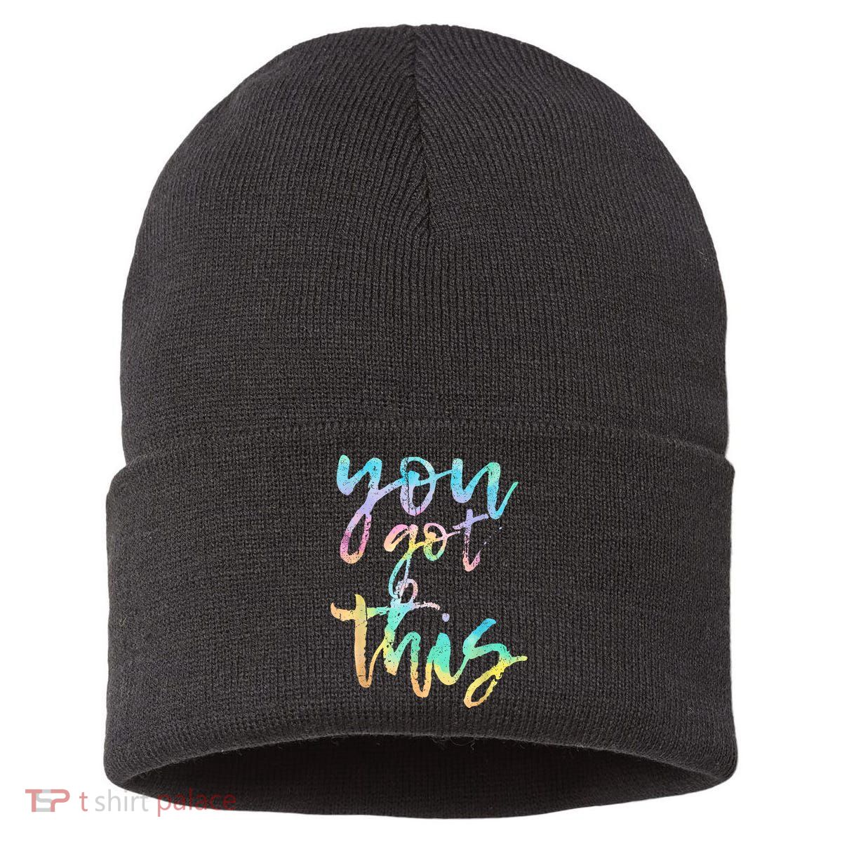 Motivational Testing Day Teacher You Got This Rock The Test Sustainable Knit Beanie