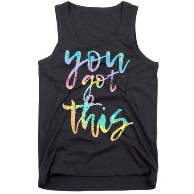 Motivational Testing Day Teacher You Got This Rock The Test Tank Top