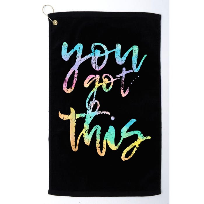 Motivational Testing Day Teacher You Got This Rock The Test Golf Towel