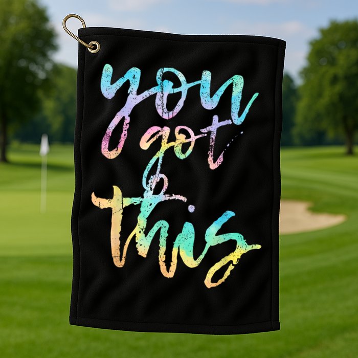 Motivational Testing Day Teacher You Got This Rock The Test Golf Towel