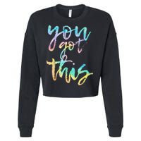 Motivational Testing Day Teacher You Got This Rock The Test Cropped Pullover Crew