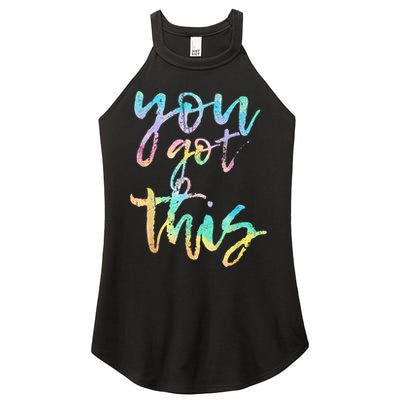 Motivational Testing Day Teacher You Got This Rock The Test Women's Perfect Tri Rocker Tank