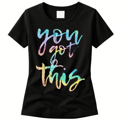 Motivational Testing Day Teacher You Got This Rock The Test Womens T-Shirt