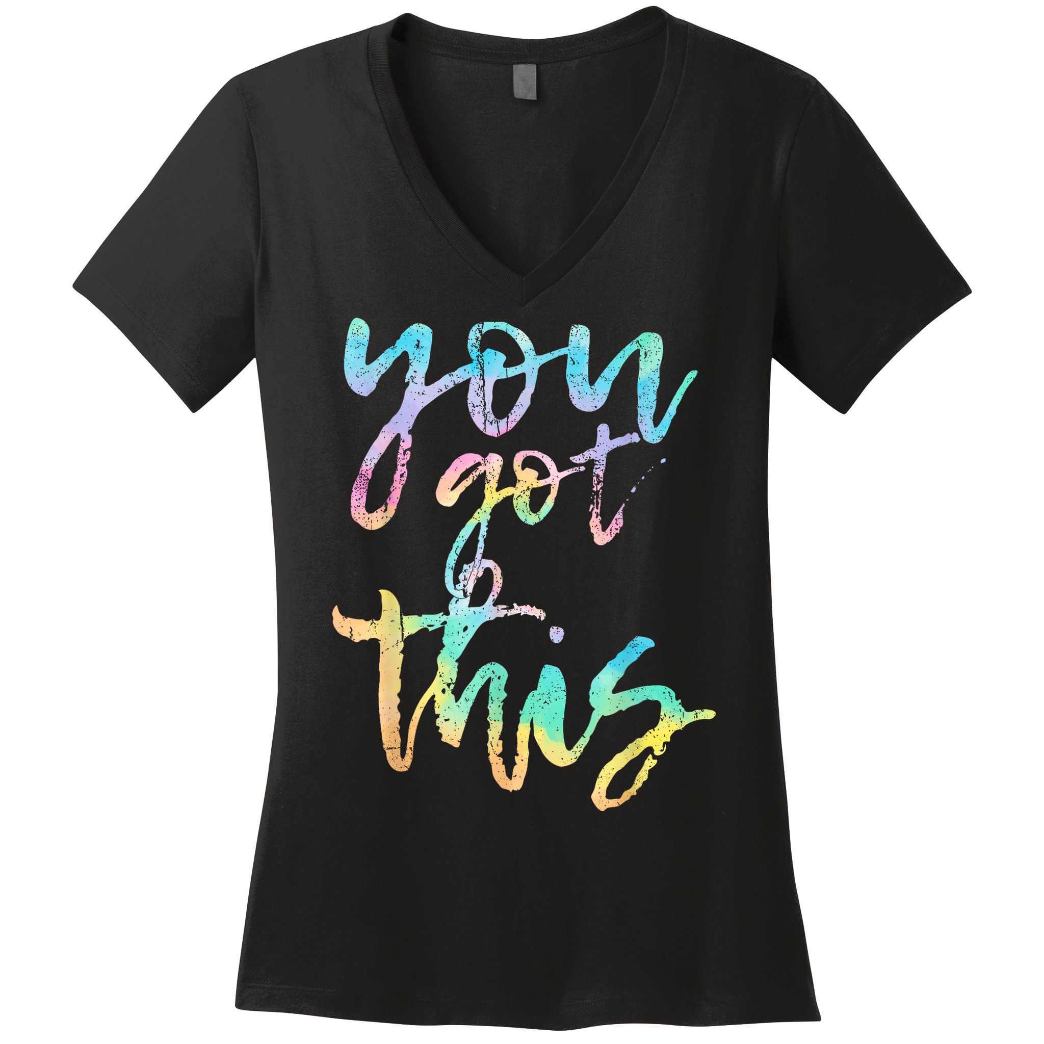 Motivational Testing Day Teacher You Got This Rock The Test Women's V-Neck T-Shirt