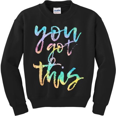 Motivational Testing Day Teacher You Got This Rock The Test Kids Sweatshirt
