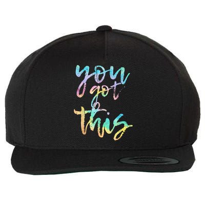 Motivational Testing Day Teacher You Got This Rock The Test Wool Snapback Cap