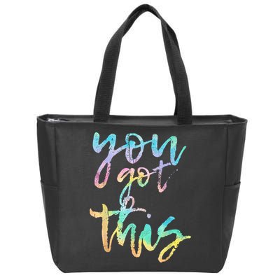 Motivational Testing Day Teacher You Got This Rock The Test Zip Tote Bag