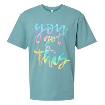 Motivational Testing Day Teacher You Got This Rock The Test Sueded Cloud Jersey T-Shirt