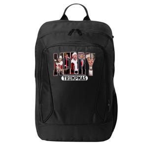 Merry Trumpmas Donald Trump 47th President Of The United States Christmas City Backpack