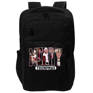 Merry Trumpmas Donald Trump 47th President Of The United States Christmas Impact Tech Backpack