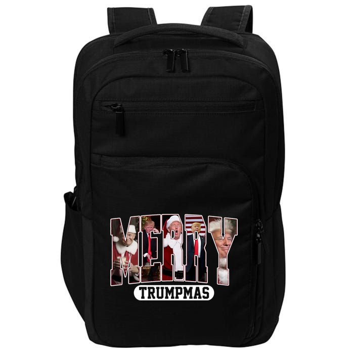 Merry Trumpmas Donald Trump 47th President Of The United States Christmas Impact Tech Backpack