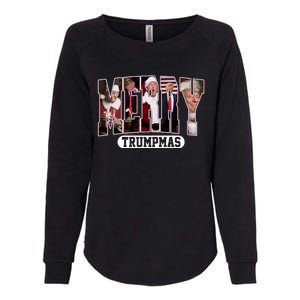 Merry Trumpmas Donald Trump 47th President Of The United States Christmas Womens California Wash Sweatshirt