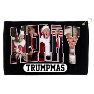 Merry Trumpmas Donald Trump 47th President Of The United States Christmas Grommeted Golf Towel