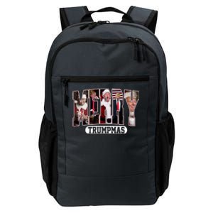 Merry Trumpmas Donald Trump 47th President Of The United States Christmas Daily Commute Backpack