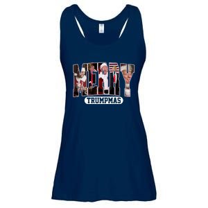 Merry Trumpmas Donald Trump 47th President Of The United States Christmas Ladies Essential Flowy Tank