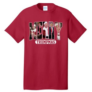 Merry Trumpmas Donald Trump 47th President Of The United States Christmas Tall T-Shirt