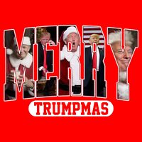 Merry Trumpmas Donald Trump 47th President Of The United States Christmas Button
