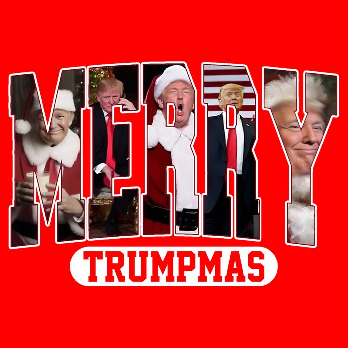 Merry Trumpmas Donald Trump 47th President Of The United States Christmas Button
