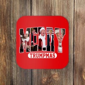 Merry Trumpmas Donald Trump 47th President Of The United States Christmas Coaster