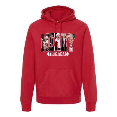 Merry Trumpmas Donald Trump 47th President Of The United States Christmas Premium Hoodie