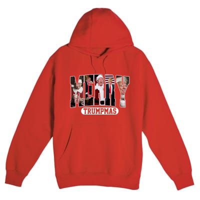 Merry Trumpmas Donald Trump 47th President Of The United States Christmas Premium Pullover Hoodie