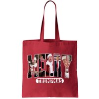 Merry Trumpmas Donald Trump 47th President Of The United States Christmas Tote Bag