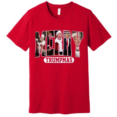 Merry Trumpmas Donald Trump 47th President Of The United States Christmas Premium T-Shirt