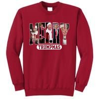 Merry Trumpmas Donald Trump 47th President Of The United States Christmas Tall Sweatshirt