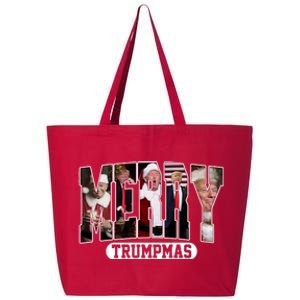 Merry Trumpmas Donald Trump 47th President Of The United States Christmas 25L Jumbo Tote