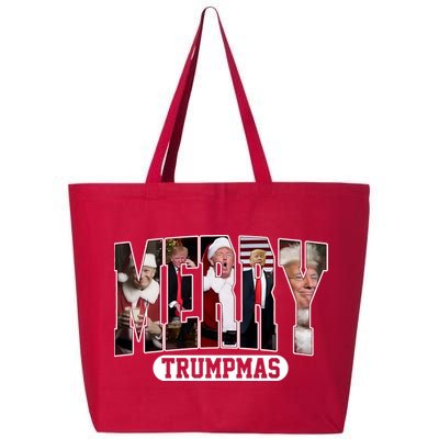 Merry Trumpmas Donald Trump 47th President Of The United States Christmas 25L Jumbo Tote
