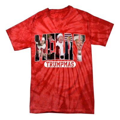 Merry Trumpmas Donald Trump 47th President Of The United States Christmas Tie-Dye T-Shirt