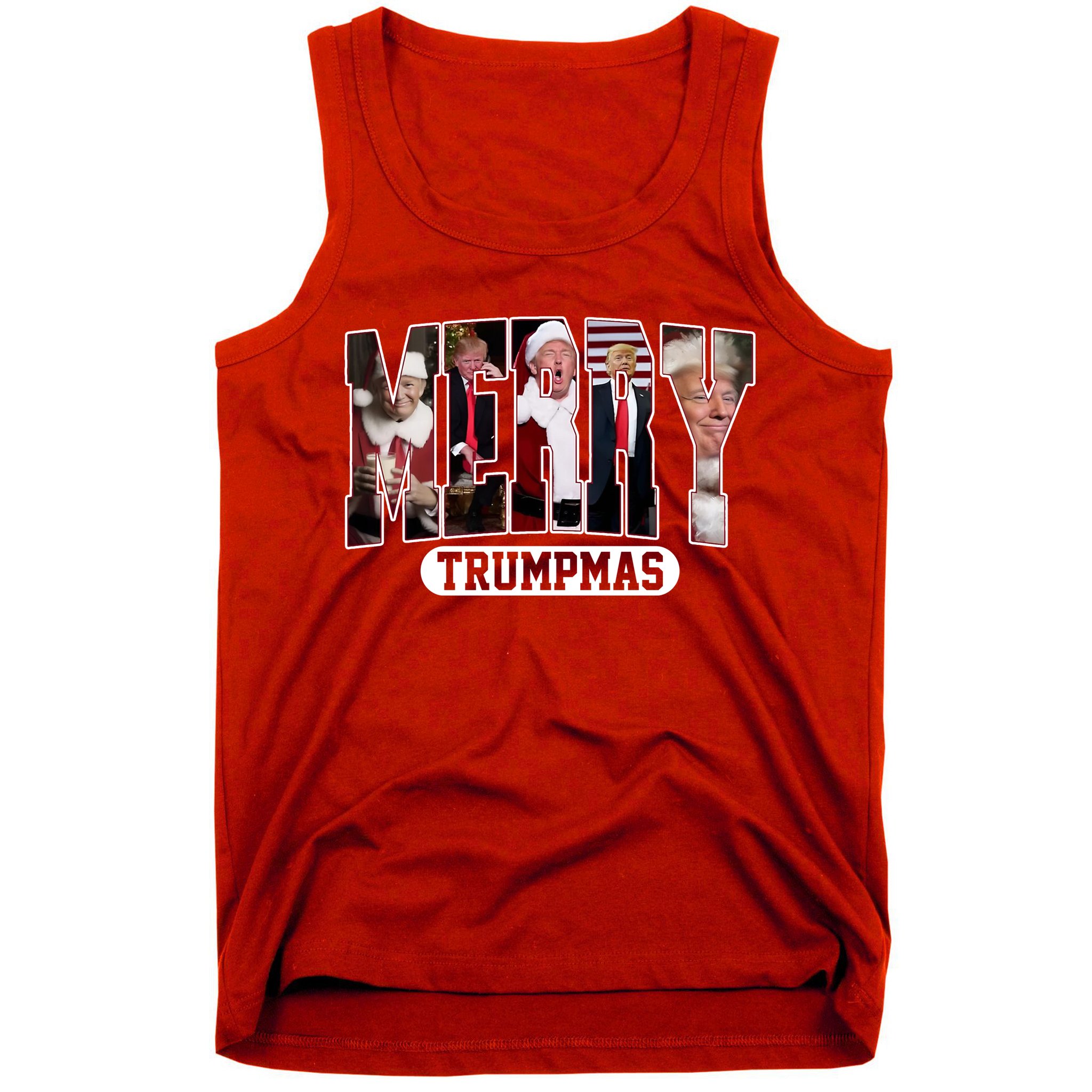 Merry Trumpmas Donald Trump 47th President Of The United States Christmas Tank Top