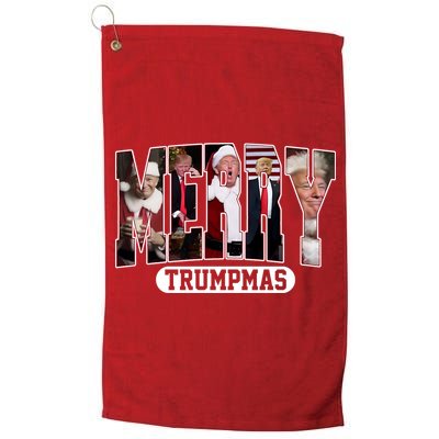 Merry Trumpmas Donald Trump 47th President Of The United States Christmas Golf Towel