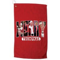 Merry Trumpmas Donald Trump 47th President Of The United States Christmas Platinum Collection Golf Towel