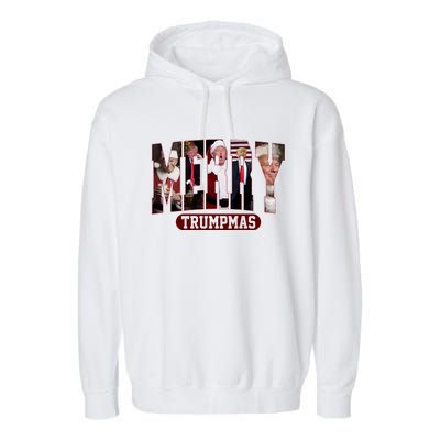 Merry Trumpmas Donald Trump 47th President Of The United States Christmas Garment-Dyed Fleece Hoodie