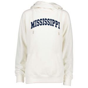 Mississippi Throwback Design Classic Womens Funnel Neck Pullover Hood