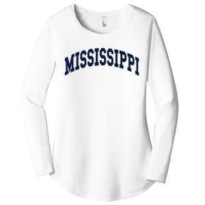 Mississippi Throwback Design Classic Women's Perfect Tri Tunic Long Sleeve Shirt